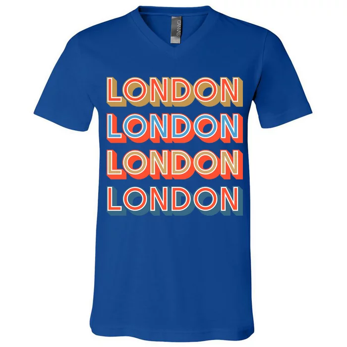 Retro London V-Neck T-Shirt