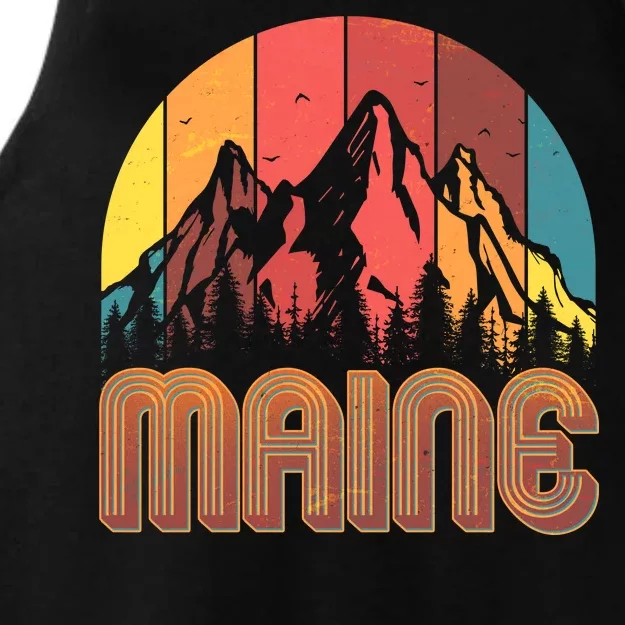 Retro Maine Ladies Tri-Blend Wicking Tank