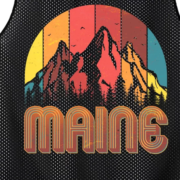 Retro Maine Mesh Reversible Basketball Jersey Tank