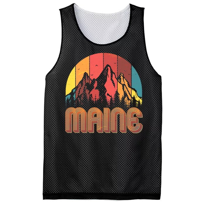 Retro Maine Mesh Reversible Basketball Jersey Tank