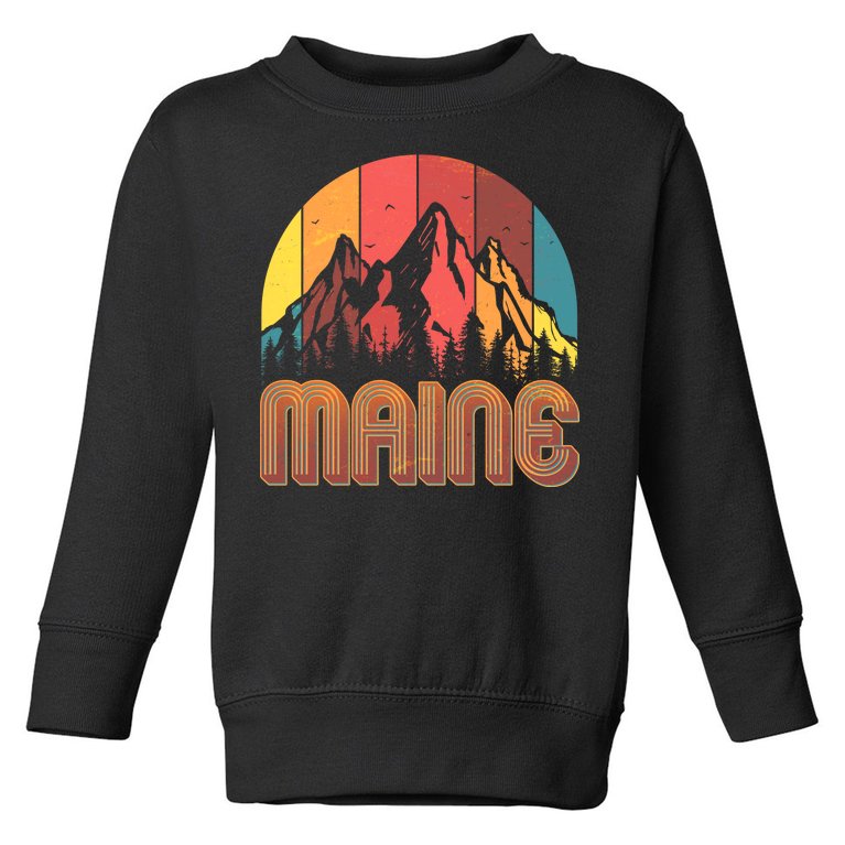 Retro Maine Toddler Sweatshirt