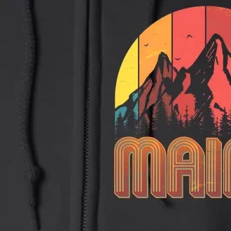 Retro Maine Full Zip Hoodie