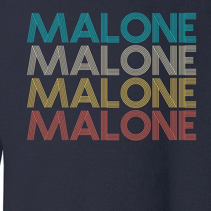 Retro Malone Toddler Sweatshirt