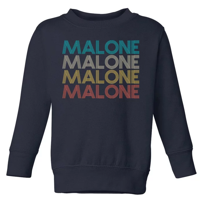 Retro Malone Toddler Sweatshirt