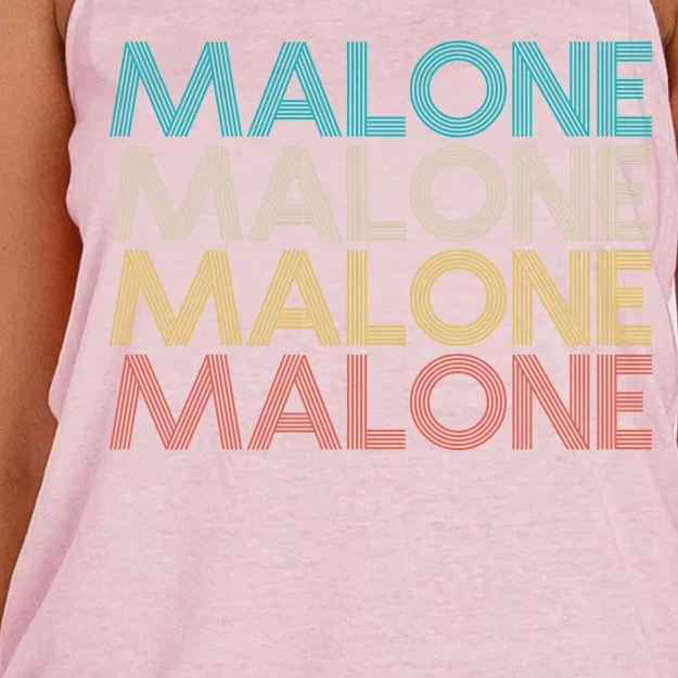 Retro Malone Women's Knotted Racerback Tank