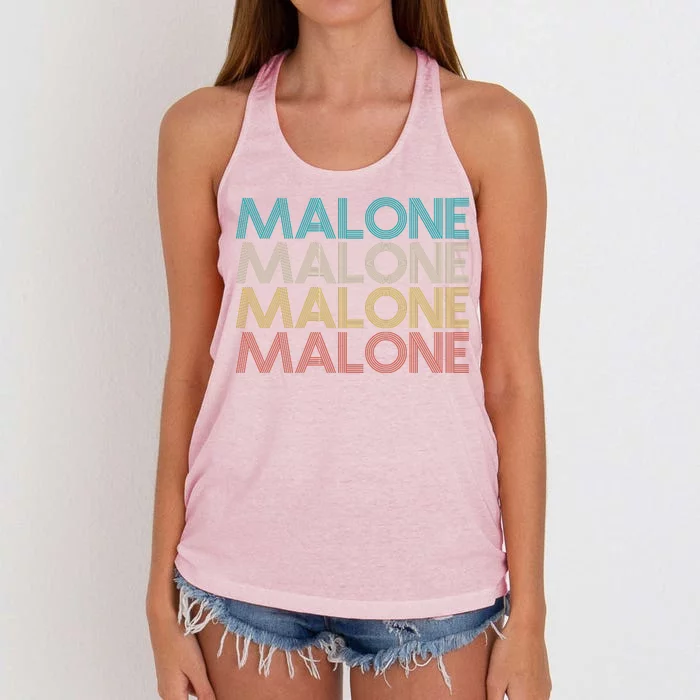 Retro Malone Women's Knotted Racerback Tank