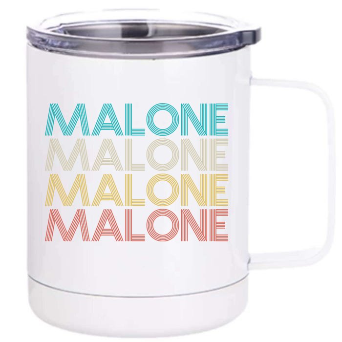 Retro Malone Front & Back 12oz Stainless Steel Tumbler Cup