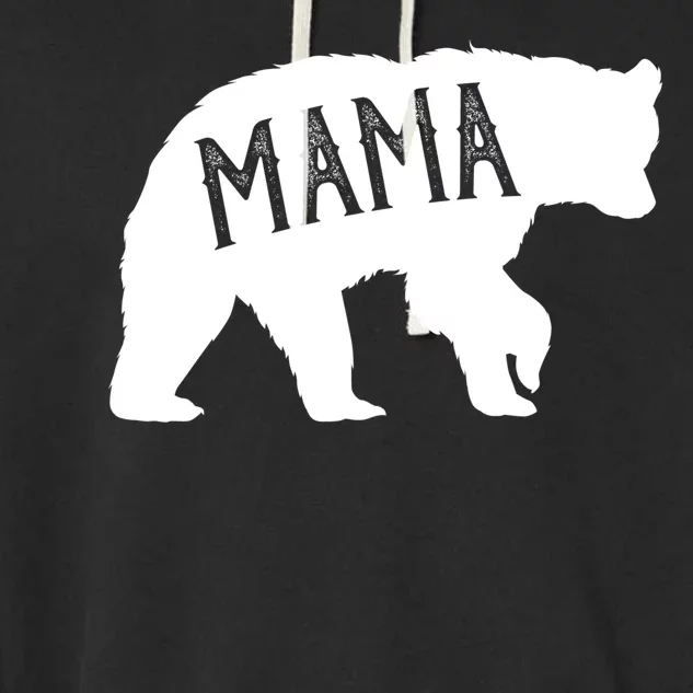 Retro Mama Bear Garment-Dyed Fleece Hoodie