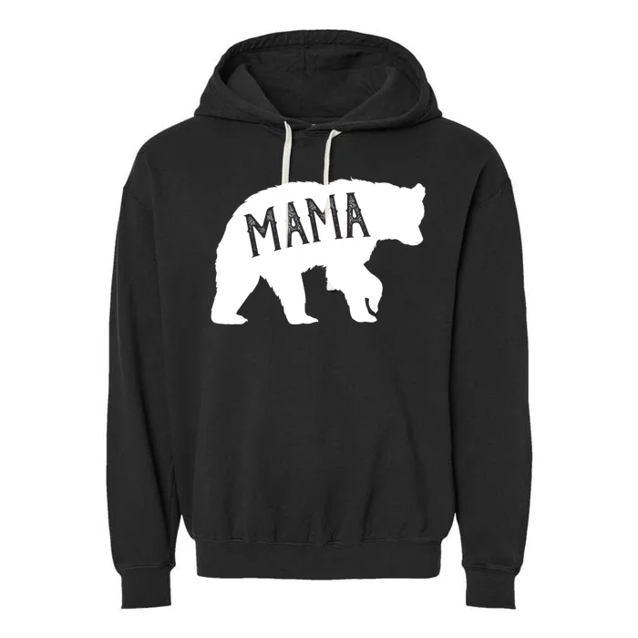 Retro Mama Bear Garment-Dyed Fleece Hoodie