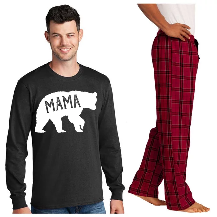 Retro Mama Bear Long Sleeve Pajama Set