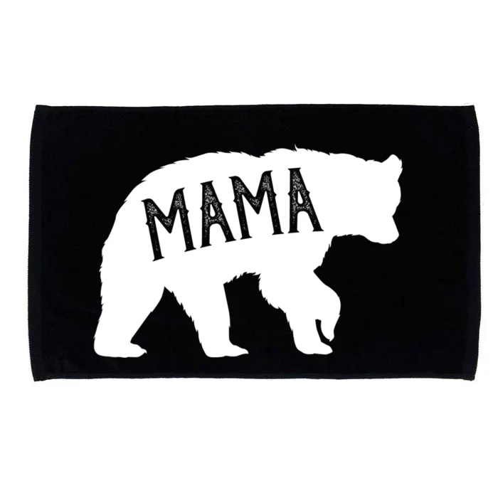 Retro Mama Bear Microfiber Hand Towel