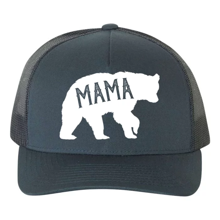 Retro Mama Bear Yupoong Adult 5-Panel Trucker Hat