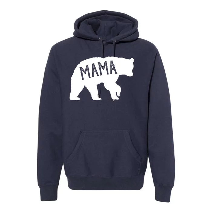 Retro Mama Bear Premium Hoodie