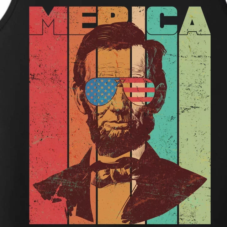 Retro Merica Lincoln Performance Tank