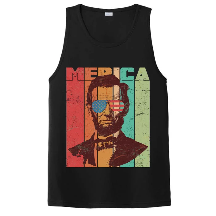 Retro Merica Lincoln Performance Tank