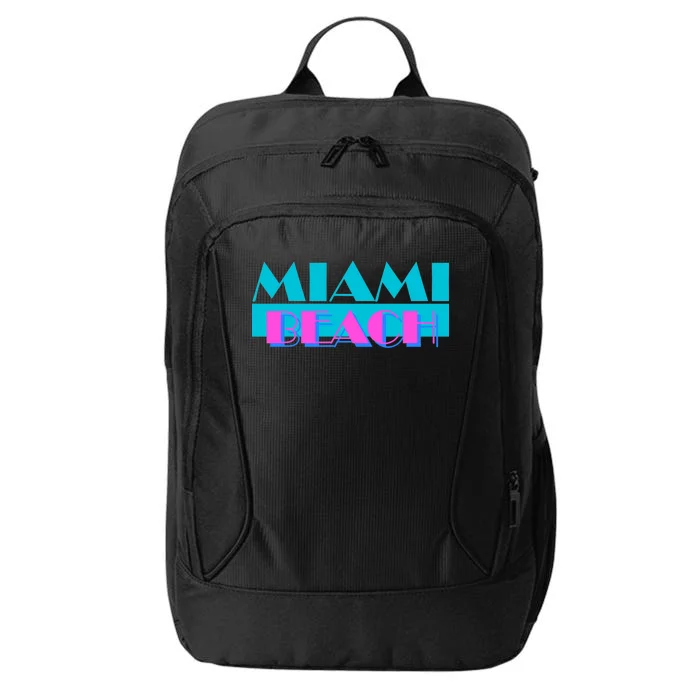 Retro Miami Beach Logo City Backpack