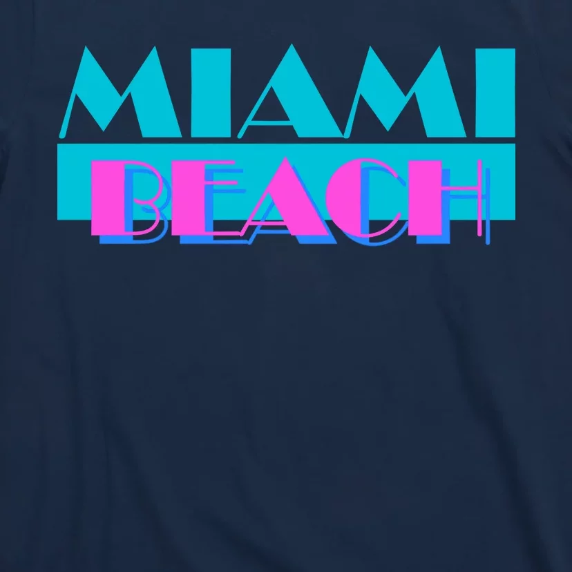 Retro Miami Beach Logo T-Shirt