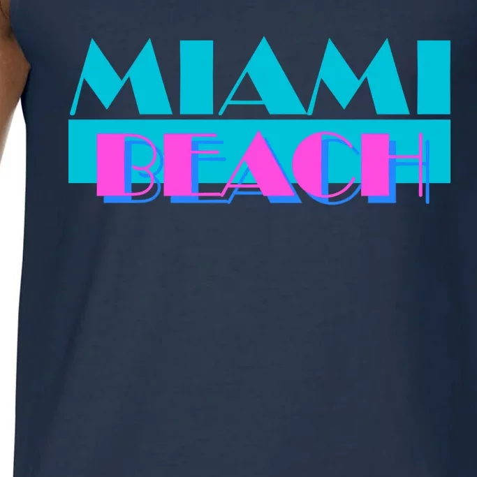 Retro Miami Beach Logo Comfort Colors® Tank Top