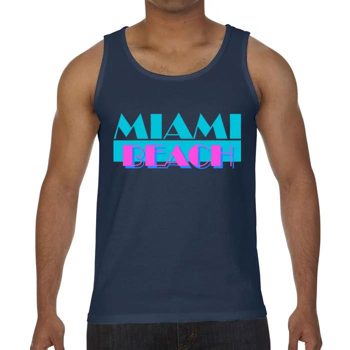 Retro Miami Beach Logo Comfort Colors® Tank Top