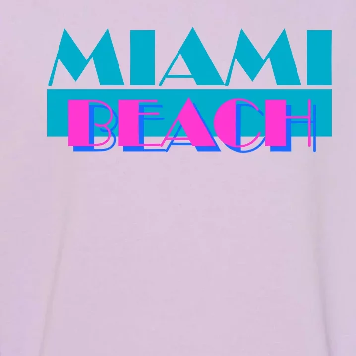 Retro Miami Beach Logo Garment-Dyed Sweatshirt