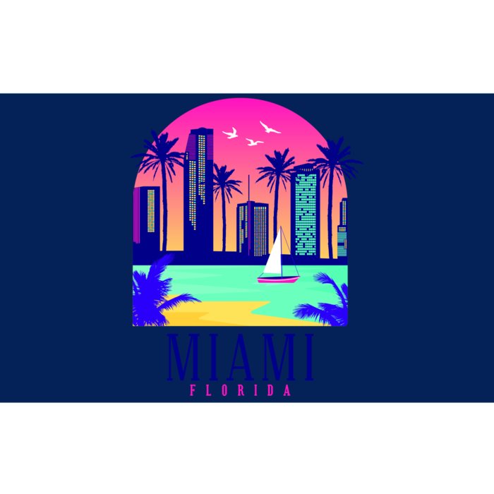 Retro Miami Florida Bumper Sticker