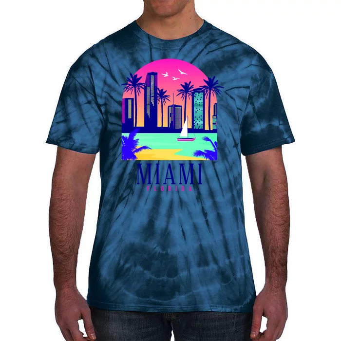 Retro Miami Florida Tie-Dye T-Shirt