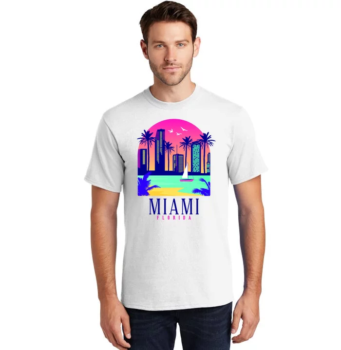 Retro Miami Florida Tall T-Shirt