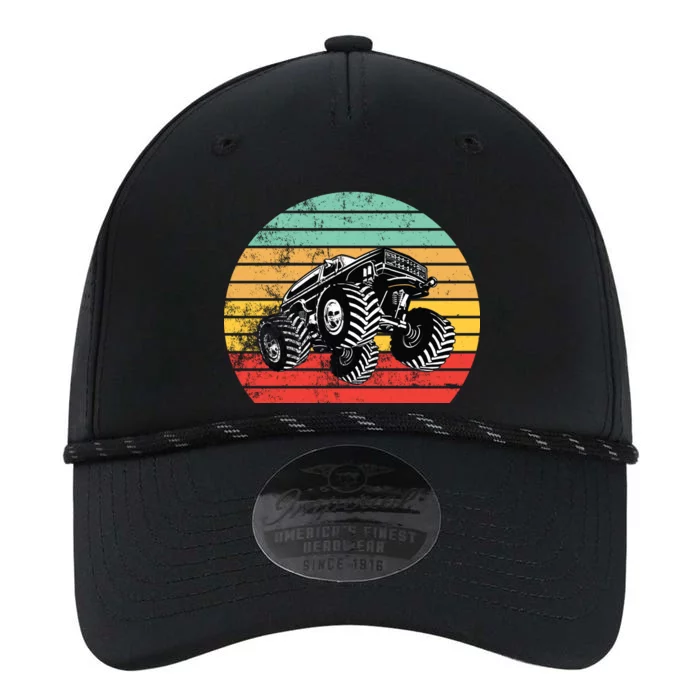 Retro Monster Truck Emblem Performance The Dyno Cap