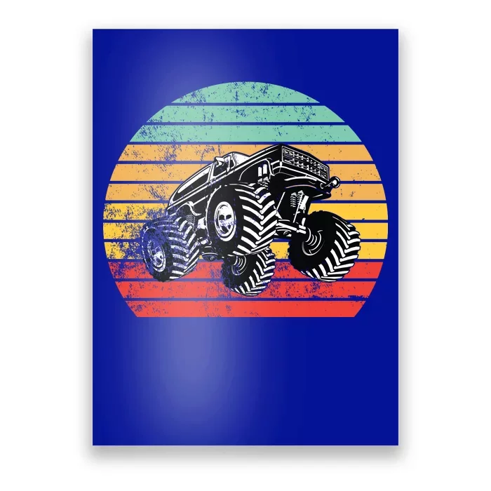 Retro Monster Truck Emblem Poster