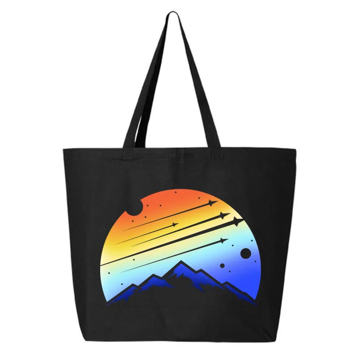 Retro Mountain Stars 25L Jumbo Tote