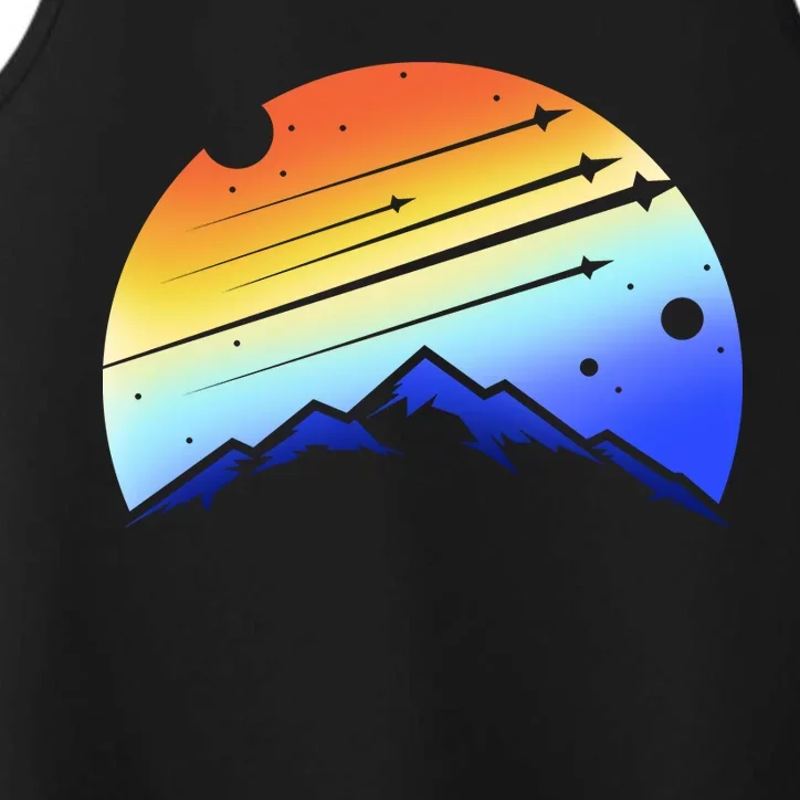 Retro Mountain Stars Performance Tank