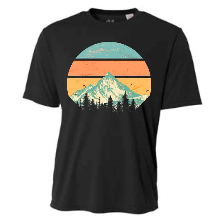 Retro Mountain Wilderness Vintage Cooling Performance Crew T-Shirt