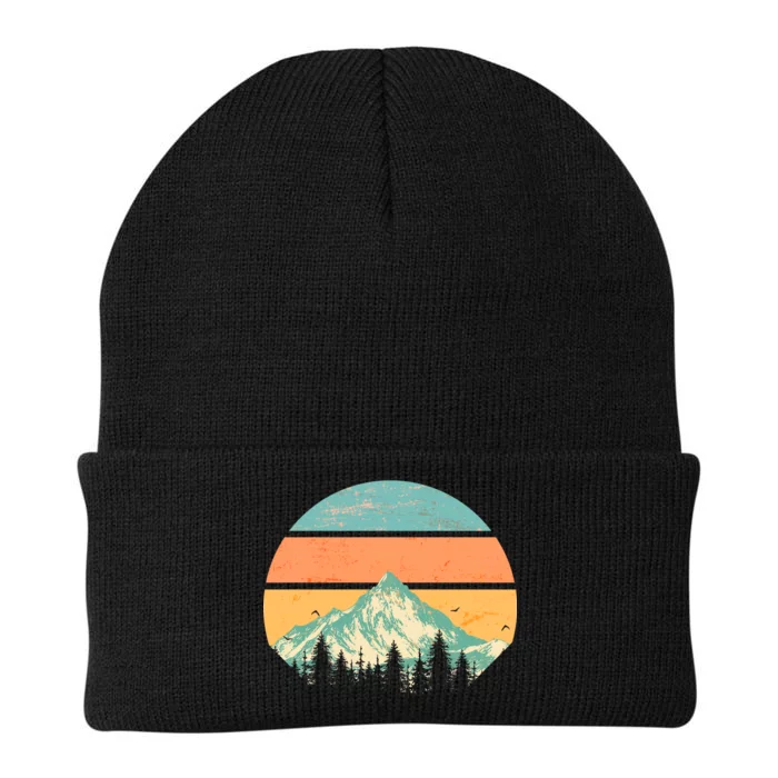 Retro Mountain Wilderness Vintage Knit Cap Winter Beanie