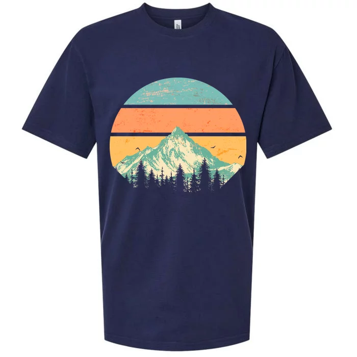 Retro Mountain Wilderness Vintage Sueded Cloud Jersey T-Shirt