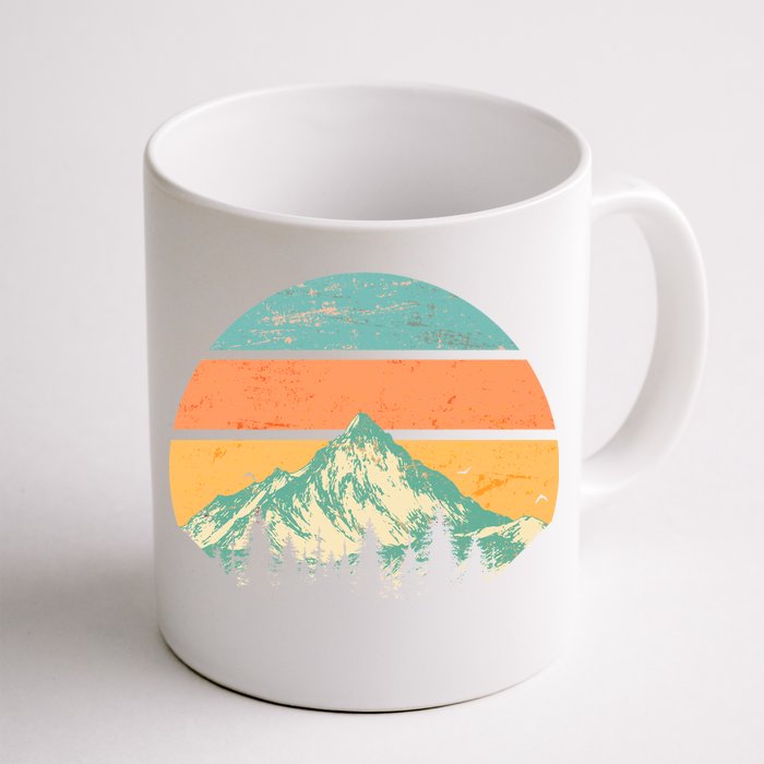 Retro Mountain Wilderness Vintage Front & Back Coffee Mug