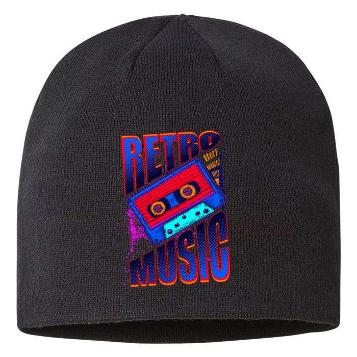 Retro Music Neon 8 1/2in Sustainable Knit Beanie