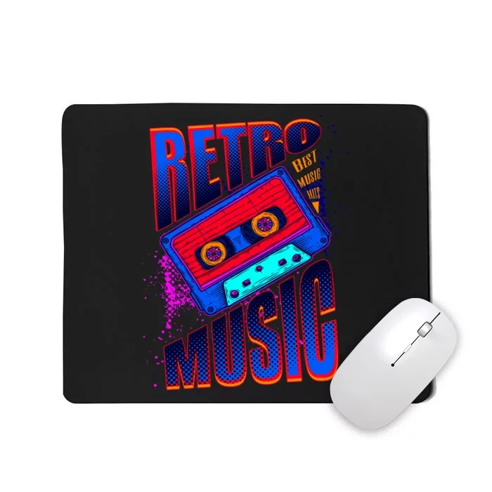 Retro Music Neon Mousepad