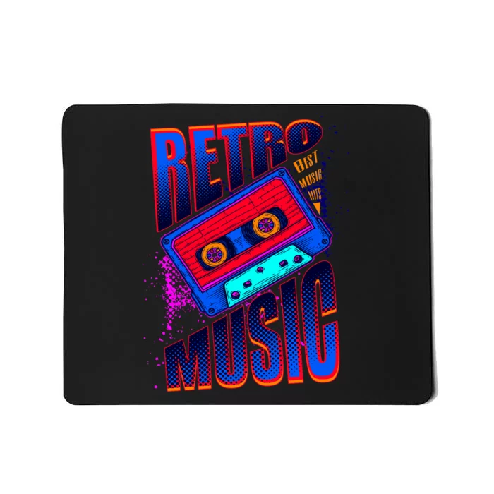 Retro Music Neon Mousepad