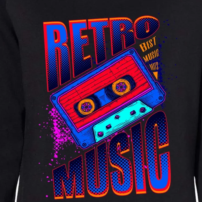 Retro Music Neon Womens California Wash Sweatshirt