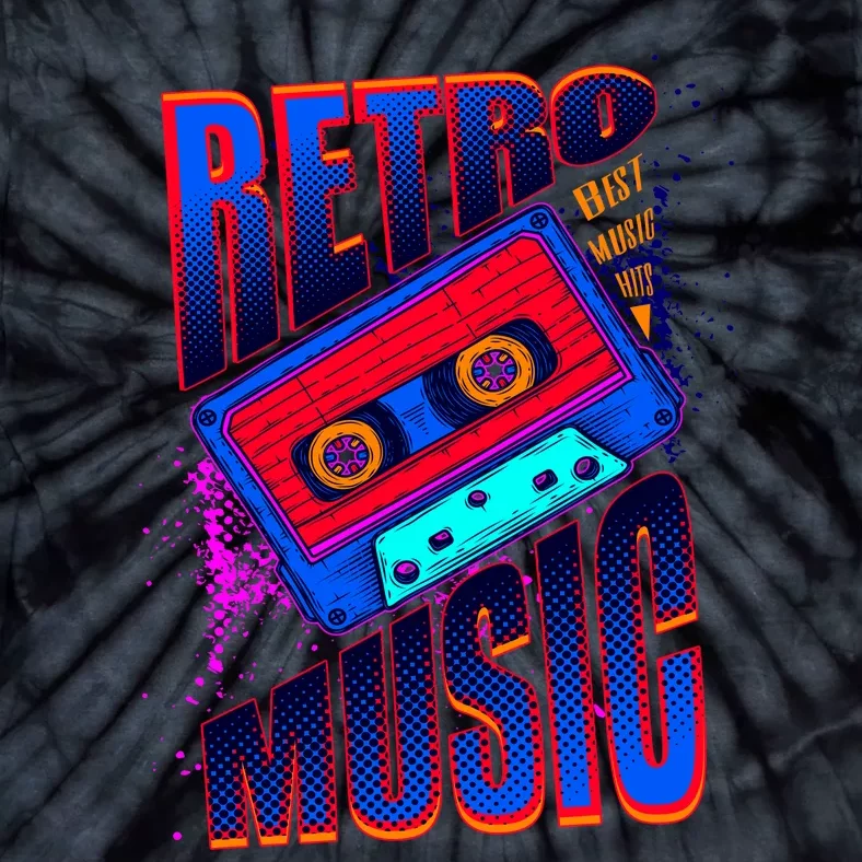 Retro Music Neon Tie-Dye T-Shirt