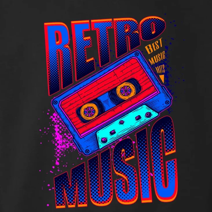 Retro Music Neon Toddler Hoodie