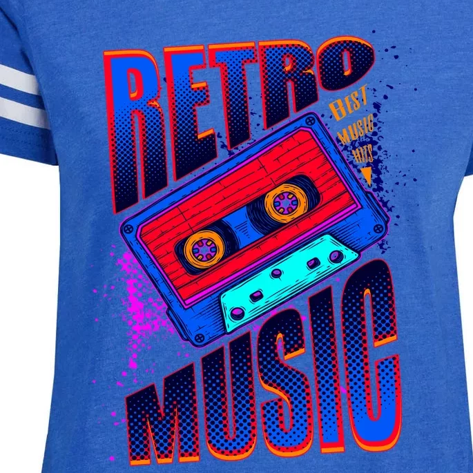 Retro Music Neon Enza Ladies Jersey Football T-Shirt