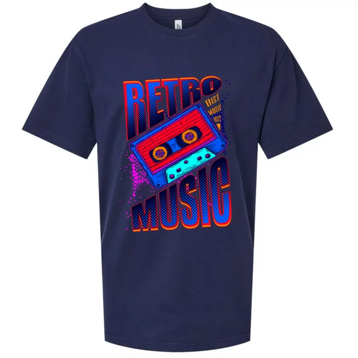 Retro Music Neon Sueded Cloud Jersey T-Shirt