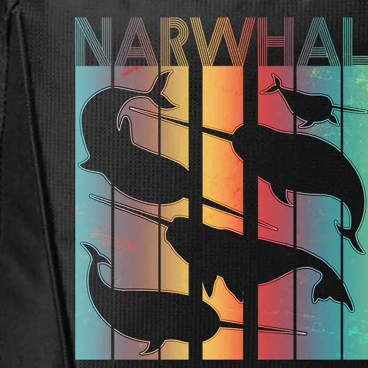 Retro Narwhal City Backpack