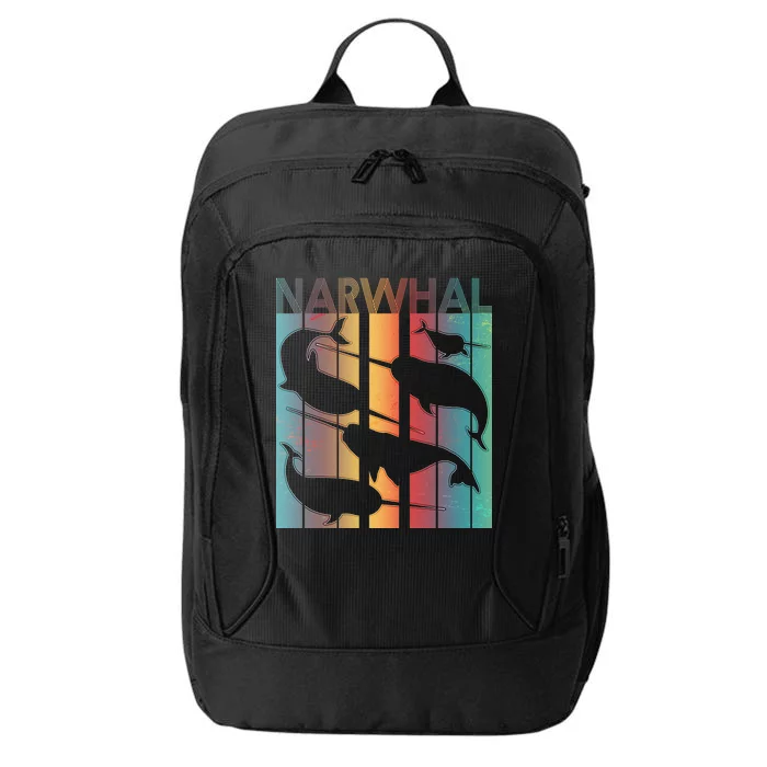 Retro Narwhal City Backpack