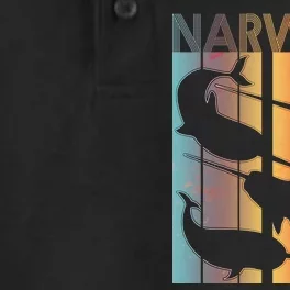 Retro Narwhal Dry Zone Grid Performance Polo