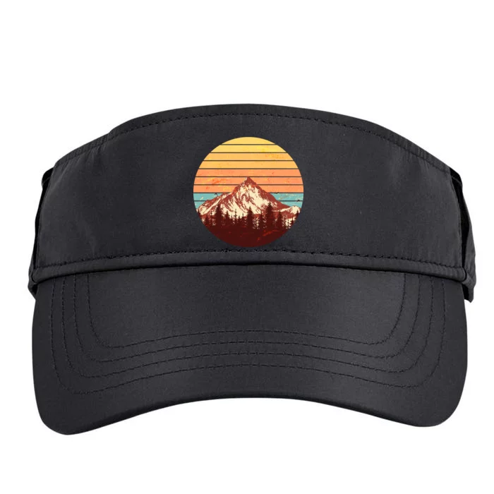 Retro Nature Mountains Adult Drive Performance Visor