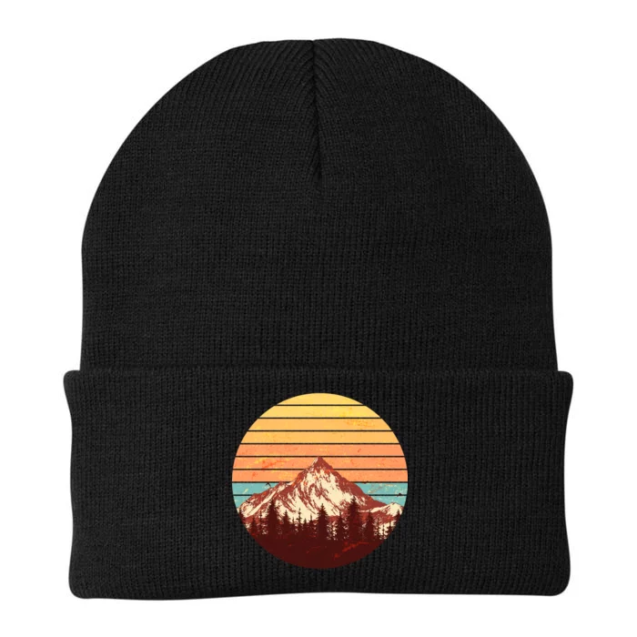 Retro Nature Mountains Knit Cap Winter Beanie