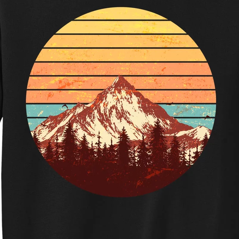 Retro Nature Mountains Tall Sweatshirt