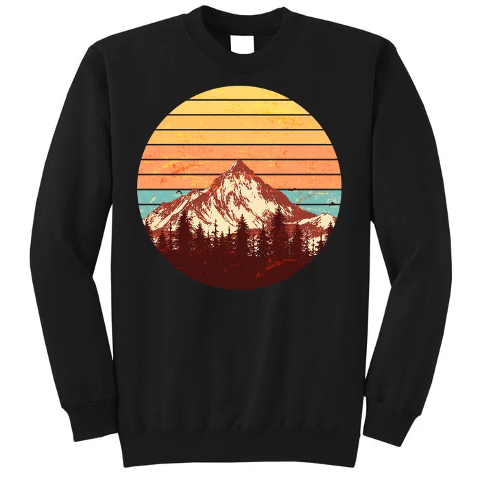 Retro Nature Mountains Tall Sweatshirt